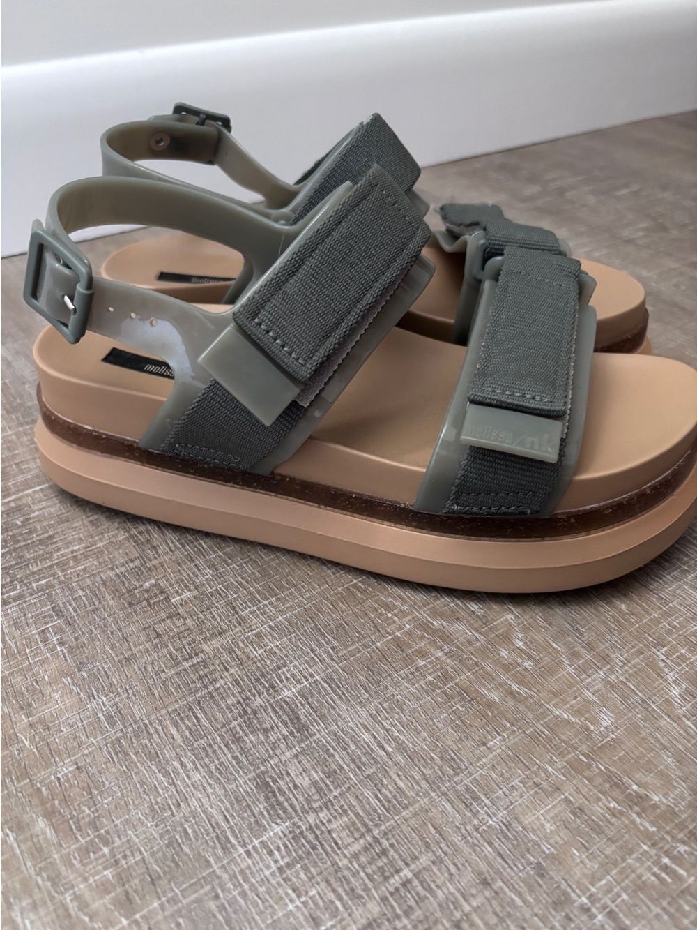 Melissa Cosmic Sandal II Buckle Platform Sandals Womens 8 Chunky Slide Y2K - Picture 7 of 14